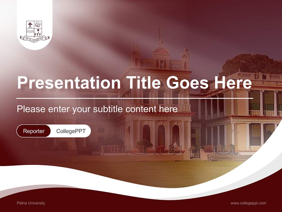 Patna University Lecture Sharing and Networking Event PPT Template4:3 ratio PPT effect preview image4