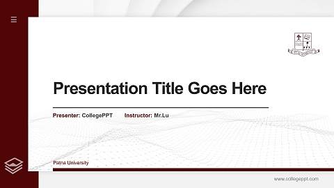 Patna University Thesis Proposal/Graduation Defense PPT Template