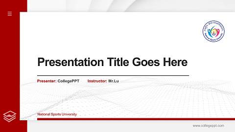 National Sports University Thesis Proposal/Graduation Defense PPT Template