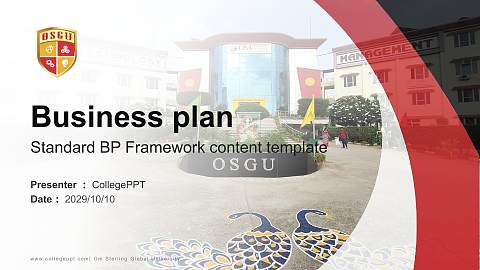 Om Sterling Global University Competition/Entrepreneurship Contest PPT Template