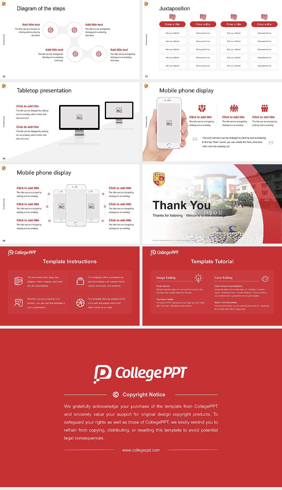 Om Sterling Global University Competition/Entrepreneurship Contest PPT Template16:9 ratio PPT effect preview image9