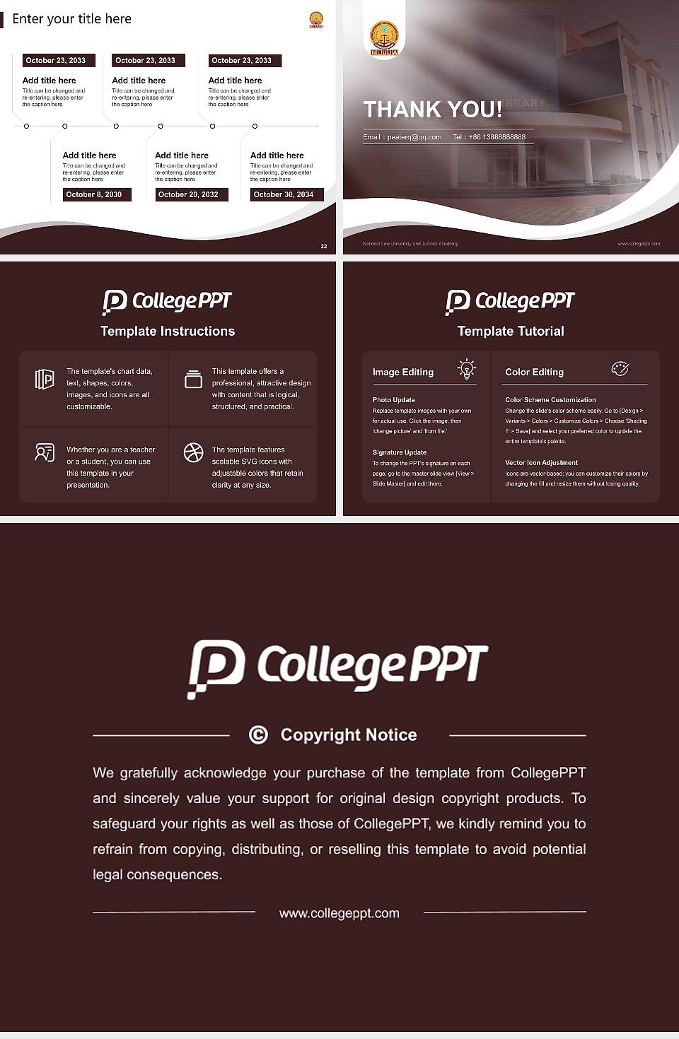 National Law University and Judicial Academy Lecture Sharing and Networking Event PPT Template4:3 ratio PPT effect preview image4
