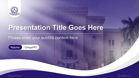 Osmania University Lecture Sharing and Networking Event PPT Template