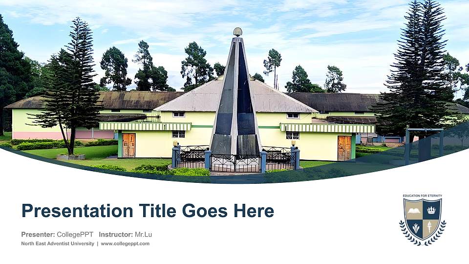 North East Adventist University Course/Courseware Creation PPT Template16:9 ratio PPT effect preview image