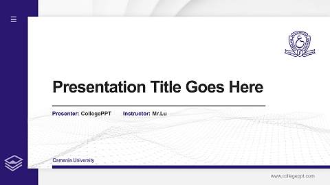 Osmania University Thesis Proposal/Graduation Defense PPT Template