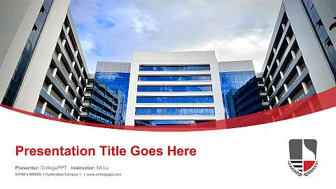 SVKM’s NMIMS-（Hyderabad Campus） Course/Courseware Creation PPT Template