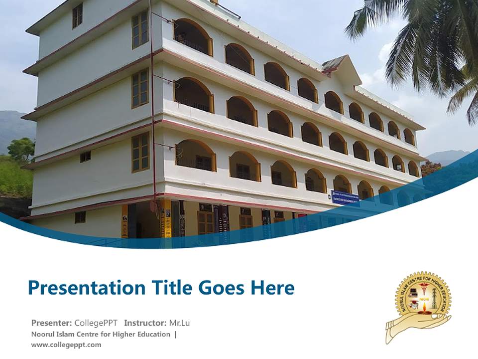 Noorul Islam Centre for Higher Education Course/Courseware Creation PPT Template4:3 ratio PPT effect preview image5