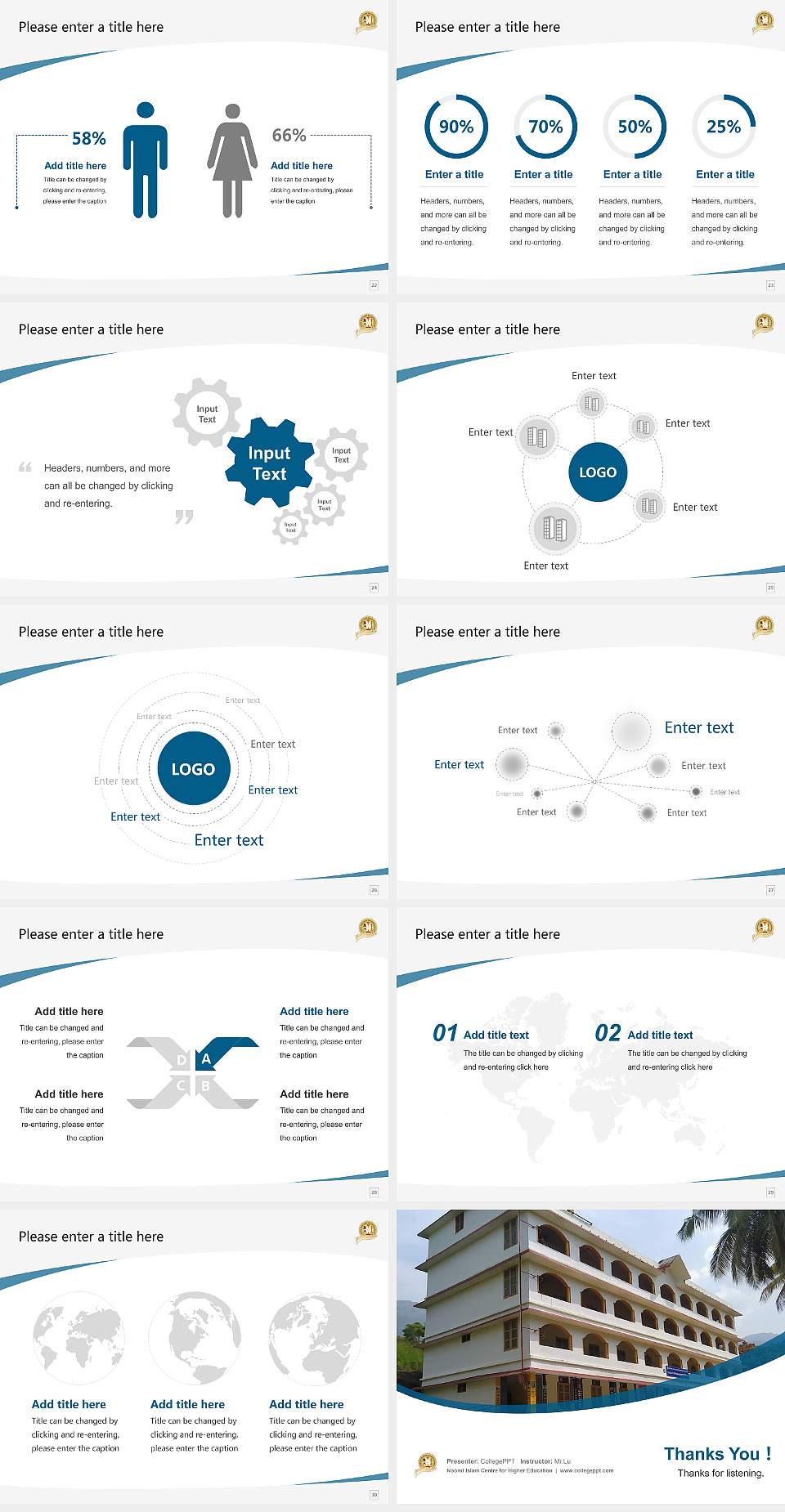 Noorul Islam Centre for Higher Education Course/Courseware Creation PPT Template4:3 ratio PPT effect preview image4