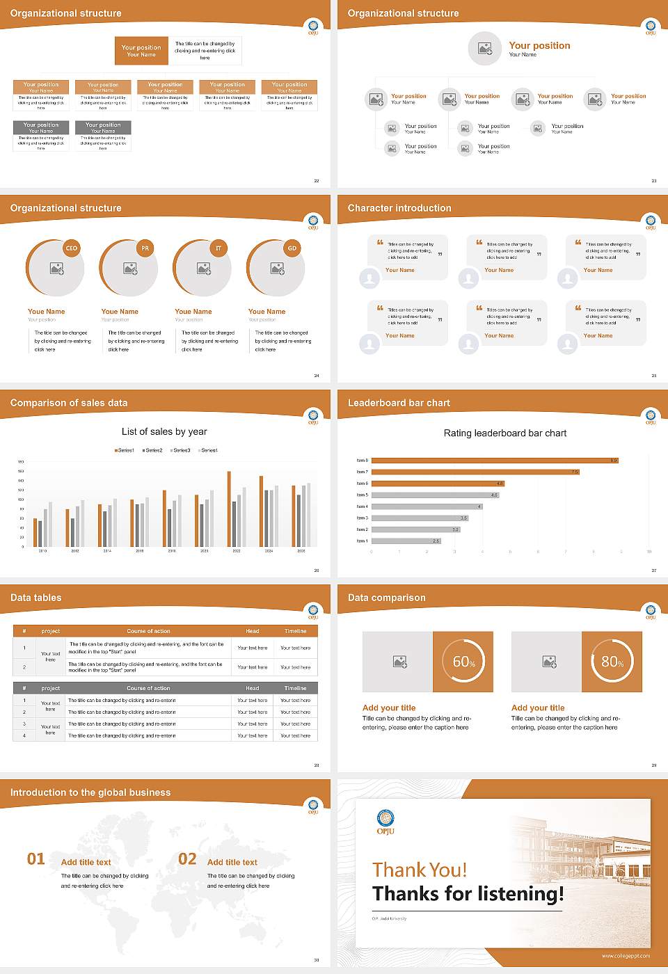 O.P. Jindal University Academic Presentation/Research Findings Report PPT Template16:9 ratio PPT effect preview image4