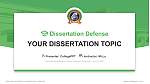 Pandit Sundarlal Sharma (Open) University Chhatisgarh Graduation Thesis Defense PPT Template