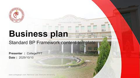 National Law Institute University Competition/Entrepreneurship Contest PPT Template
