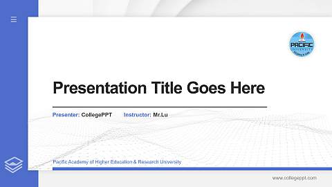 Pacific Academy of Higher Education & Research University Thesis Proposal/Graduation Defense PPT Template
