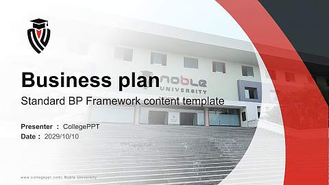 Noble University Competition/Entrepreneurship Contest PPT Template