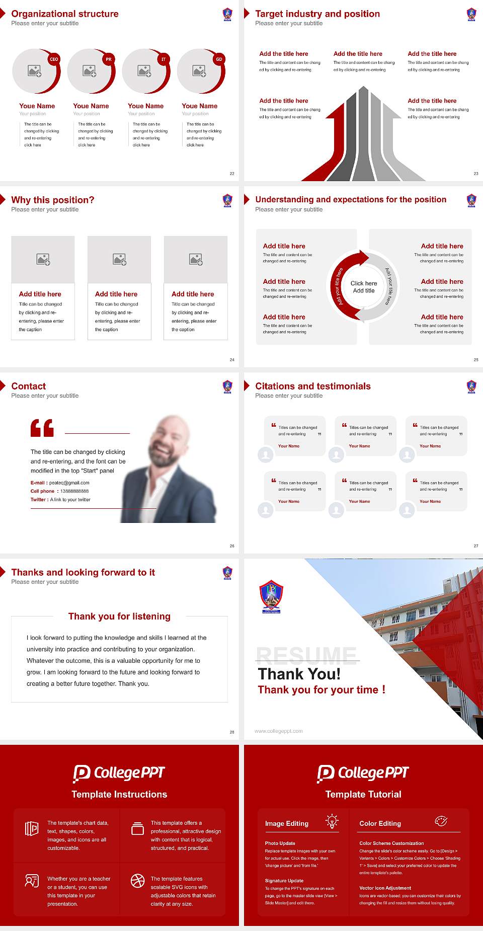 Patliputra University Resume PPT Template4:3 ratio PPT effect preview image4
