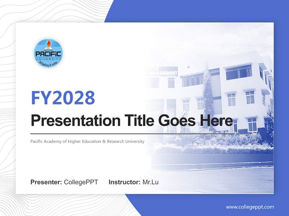 Pacific Academy of Higher Education & Research University Academic Presentation/Research Findings Report PPT Template4:3 ratio PPT effect preview image5