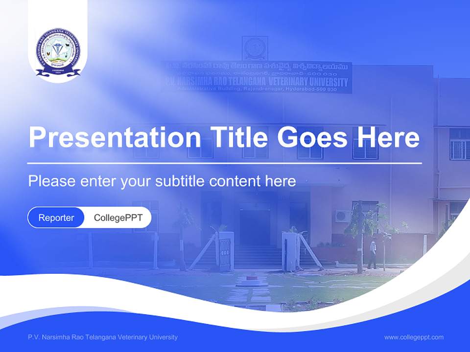 P.V. Narsimha Rao Telangana Veterinary University Lecture Sharing and Networking Event PPT Template4:3 ratio PPT effect preview image4