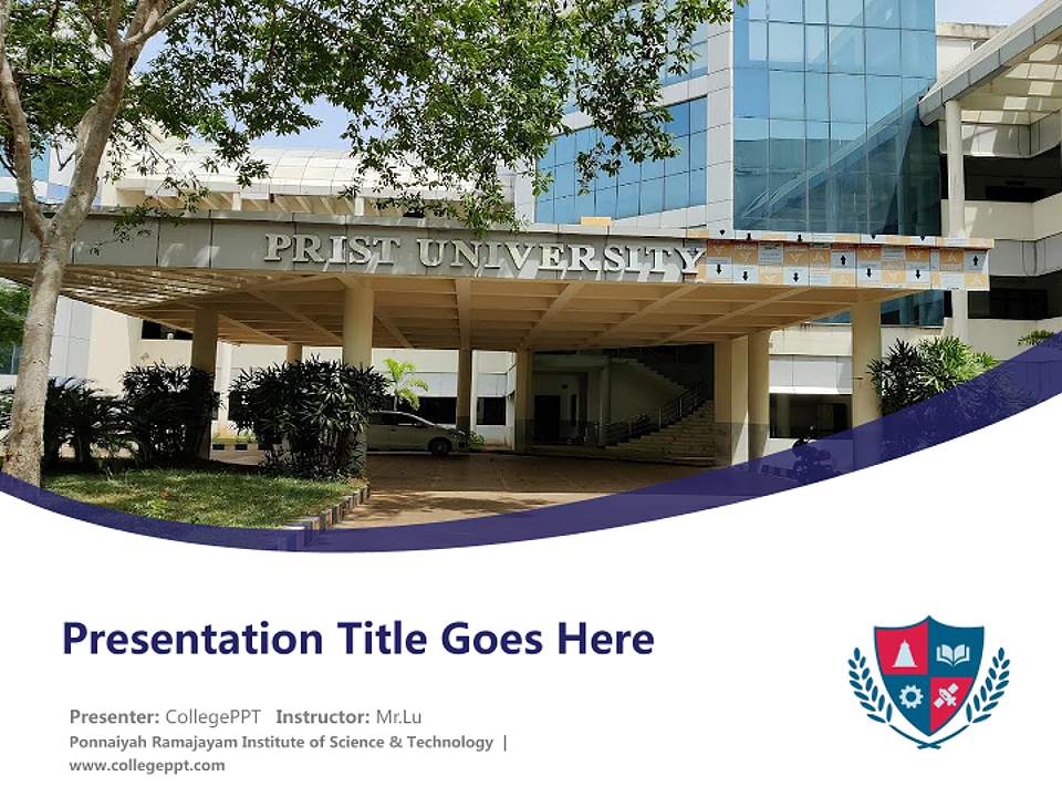 Ponnaiyah Ramajayam Institute of Science & Technology Course/Courseware Creation PPT Template4:3 ratio PPT effect preview image5