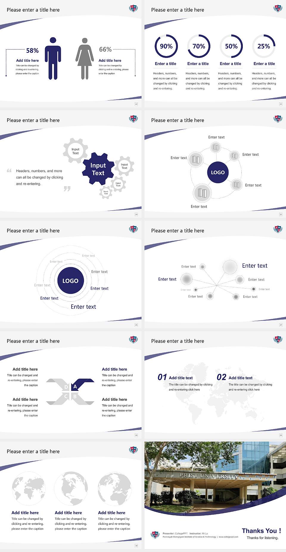 Ponnaiyah Ramajayam Institute of Science & Technology Course/Courseware Creation PPT Template4:3 ratio PPT effect preview image4