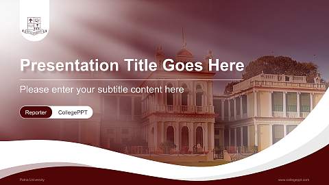 Patna University Lecture Sharing and Networking Event PPT Template