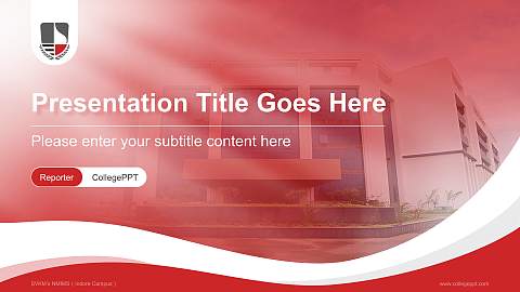 SVKM’s NMIMS（Indore Campus） Lecture Sharing and Networking Event PPT Template