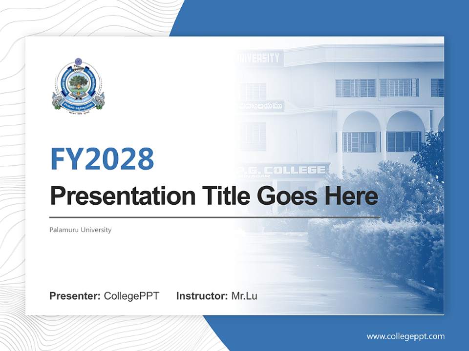 Palamuru University Academic Presentation/Research Findings Report PPT Template4:3 ratio PPT effect preview image5