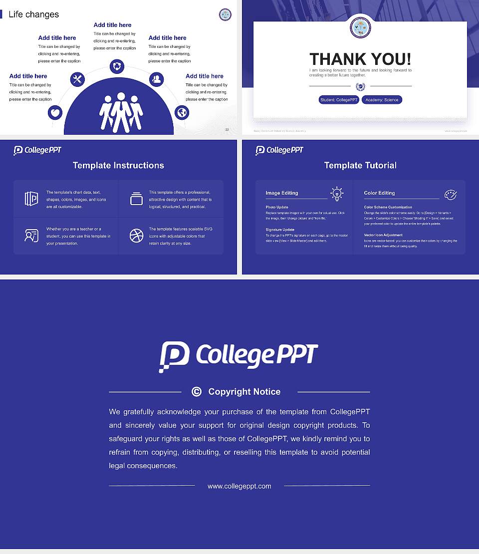Nanaji Deshmukh Veterinary Science University National Scholarship Defense PPT Template16:9 ratio PPT effect preview image4