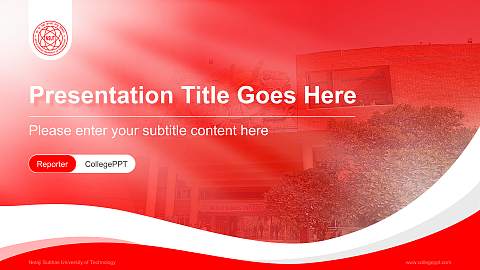 Netaji Subhas University of Technology Lecture Sharing and Networking Event PPT Template