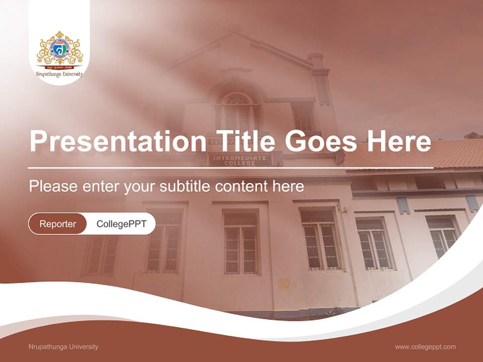 Nrupathunga University Lecture Sharing and Networking Event PPT Template4:3 ratio PPT effect preview image4