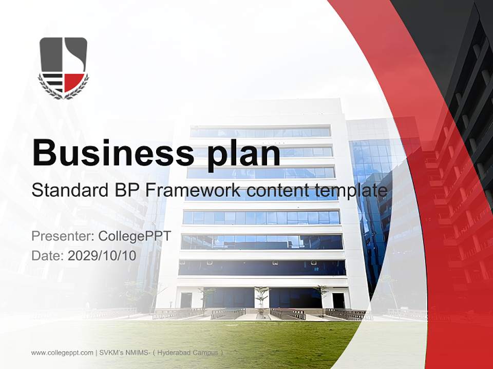 SVKM’s NMIMS-（Hyderabad Campus） Competition/Entrepreneurship Contest PPT Template4:3 ratio PPT effect preview image9