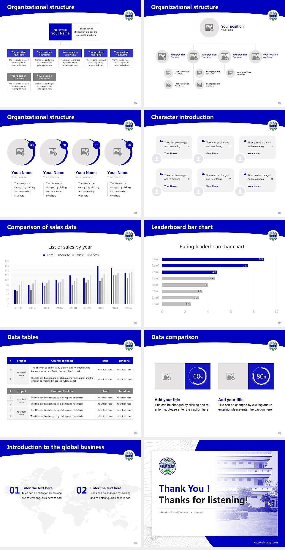 Nehru Gram Bharati (Deemed to be University) Academic Presentation/Research Findings Report PPT Template4:3 ratio PPT effect preview image4