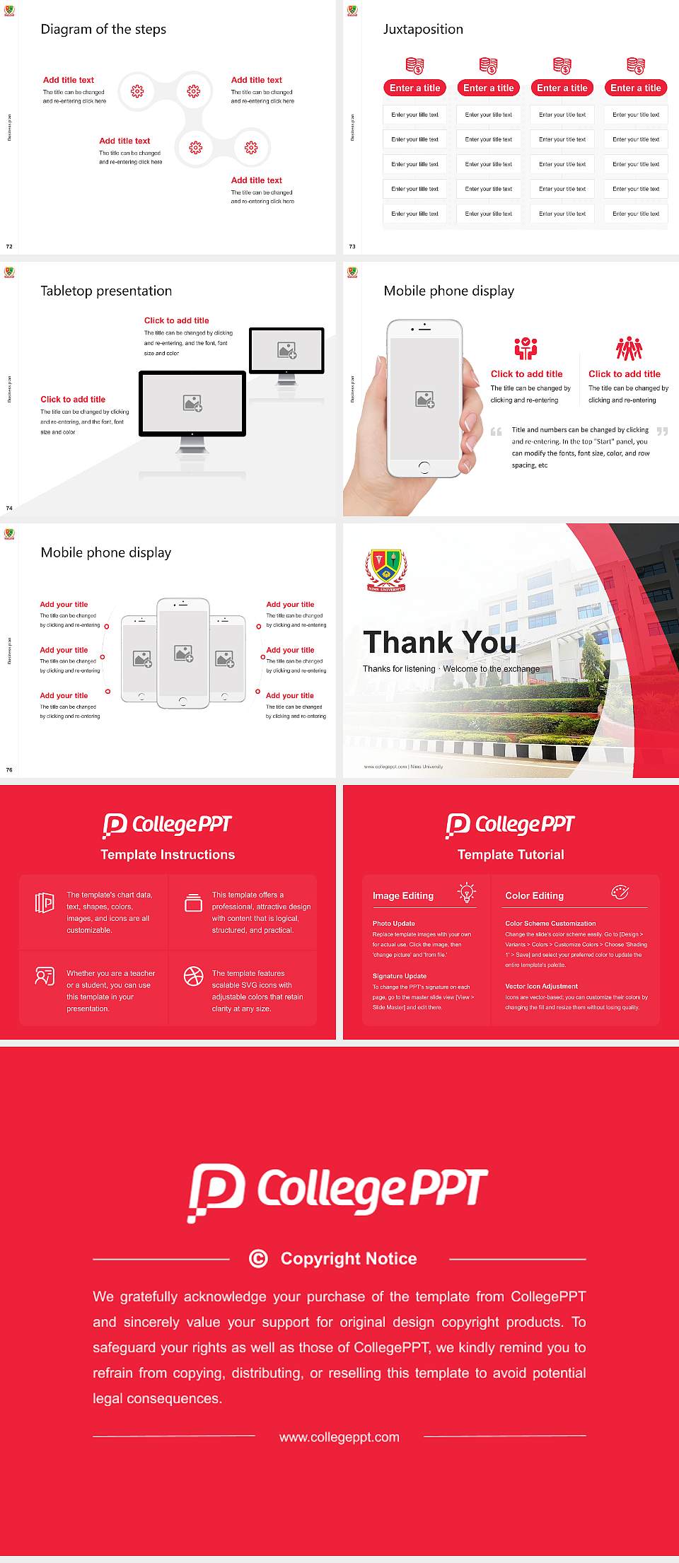 Nims University Competition/Entrepreneurship Contest PPT Template4:3 ratio PPT effect preview image9
