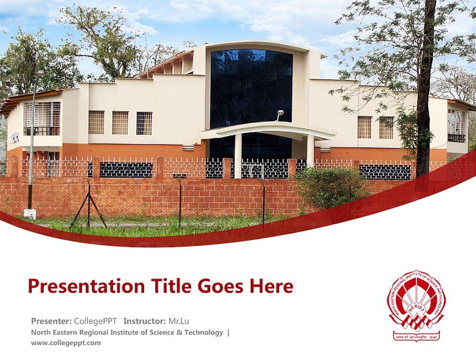 North Eastern Regional Institute of Science & Technology Course/Courseware Creation PPT Template4:3 ratio PPT effect preview image5