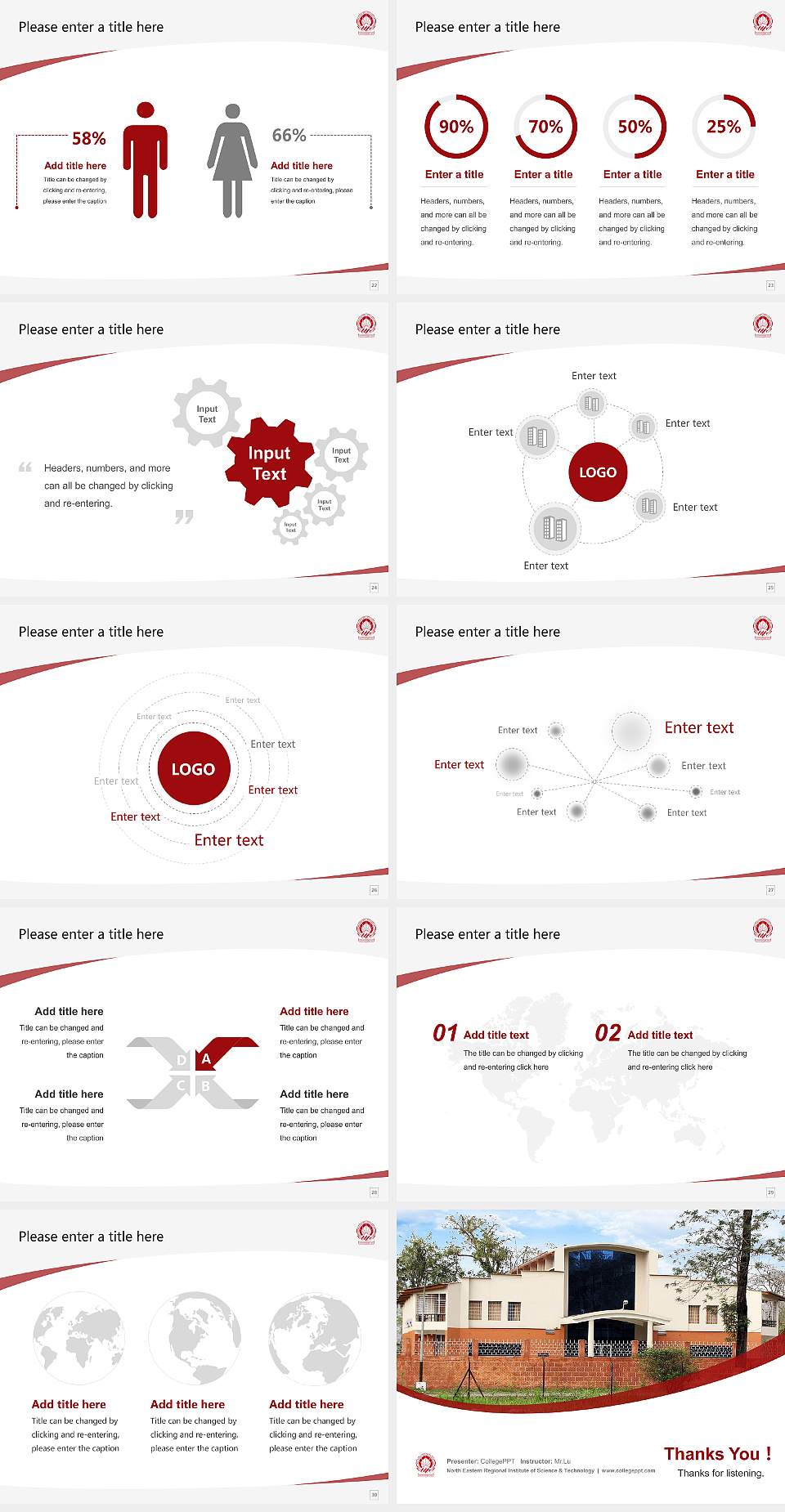North Eastern Regional Institute of Science & Technology Course/Courseware Creation PPT Template4:3 ratio PPT effect preview image4