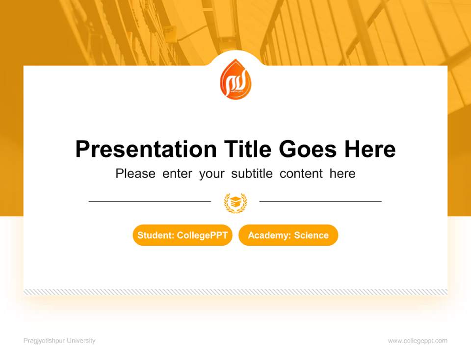 Pragjyotishpur University National Scholarship Defense PPT Template4:3 ratio PPT effect preview image4