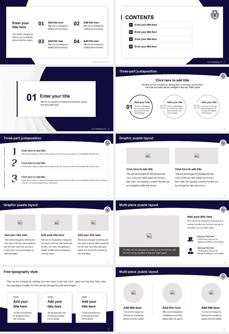 People ‘s University Academic Presentation/Research Findings Report PPT Template16:9 ratio PPT effect preview image2