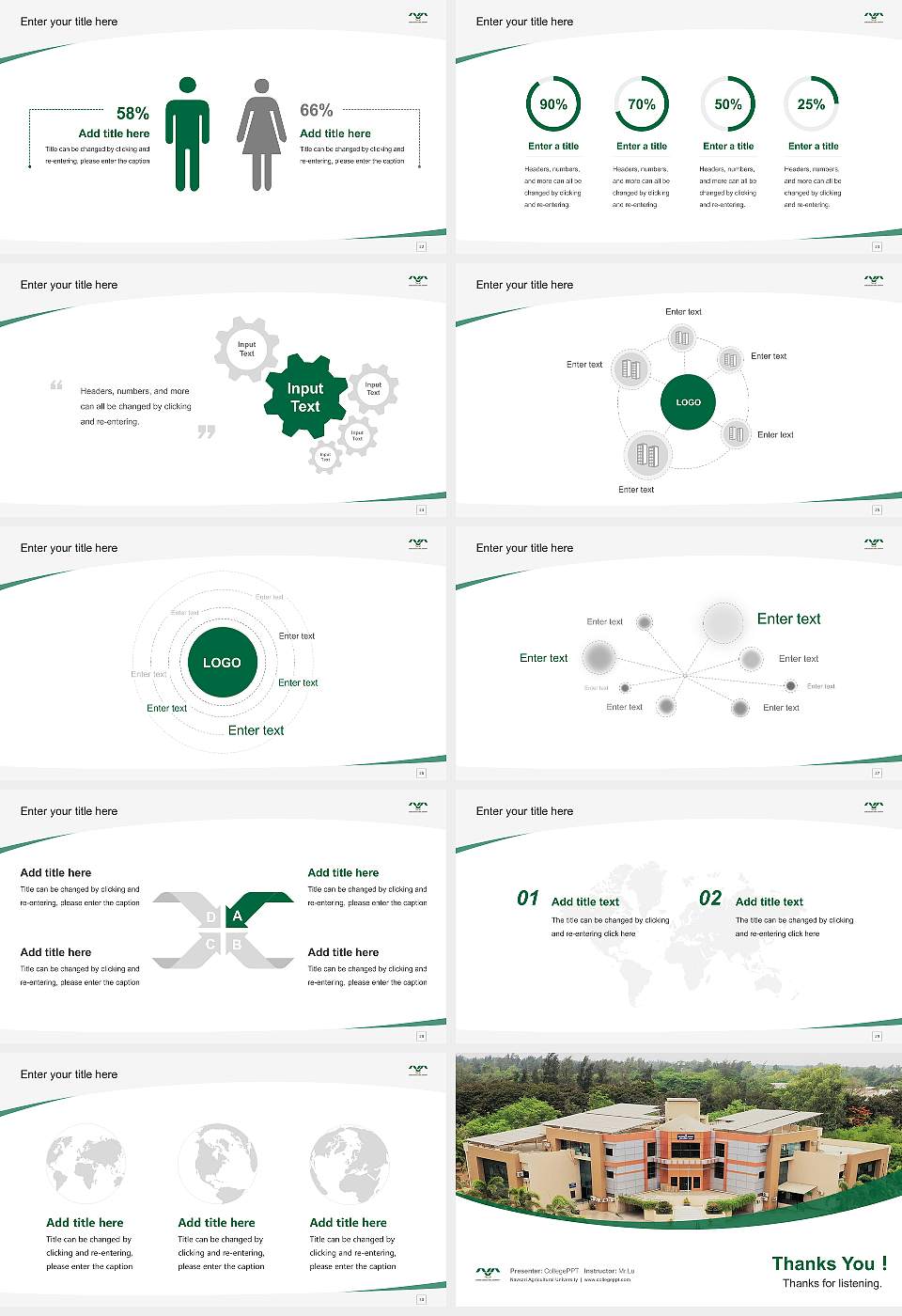 Navsari Agricultural University Course/Courseware Creation PPT Template16:9 ratio PPT effect preview image4