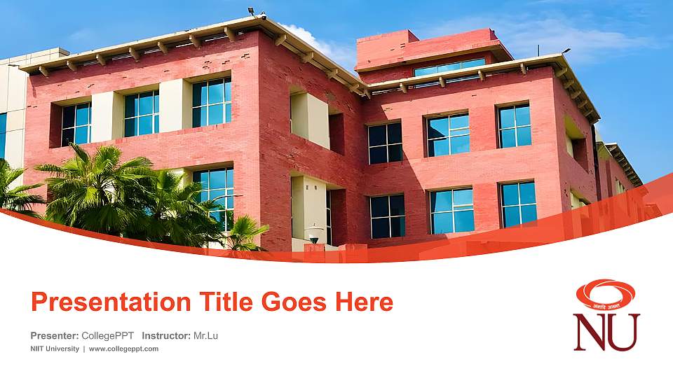 NIIT University Course/Courseware Creation PPT Template16:9 ratio PPT effect preview image