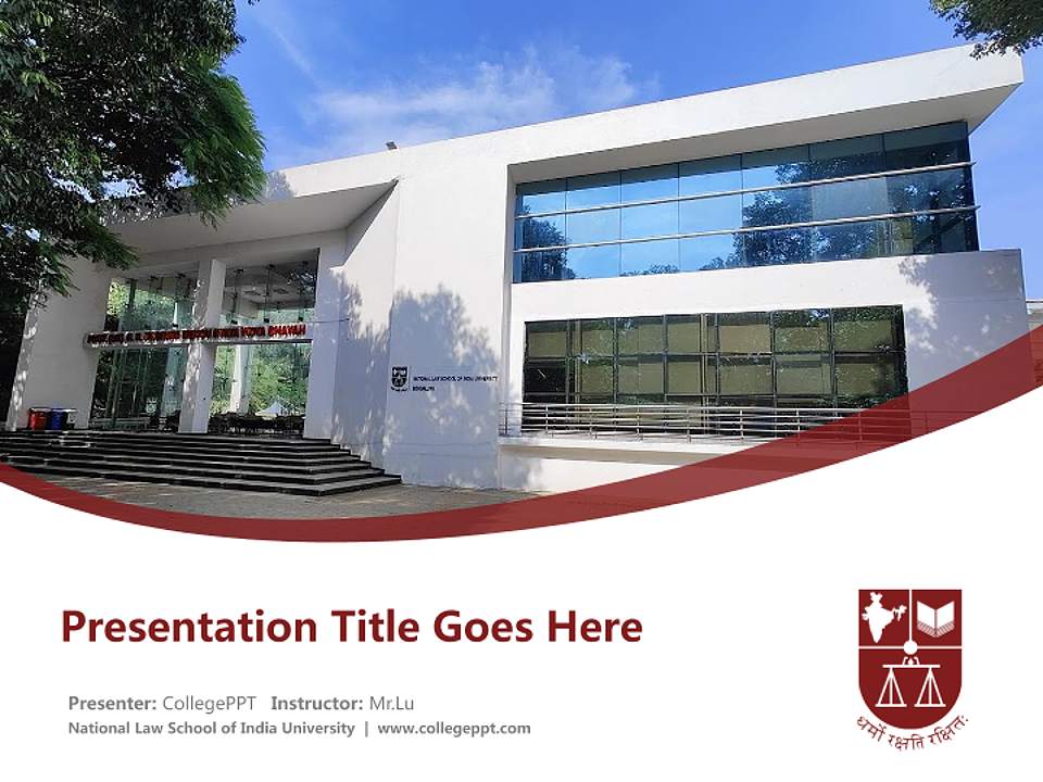 National Law School of India University Course/Courseware Creation PPT Template4:3 ratio PPT effect preview image5
