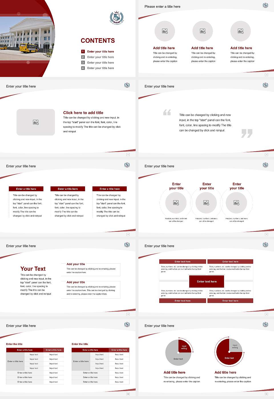 Nirwan University Course/Courseware Creation PPT Template16:9 ratio PPT effect preview image2