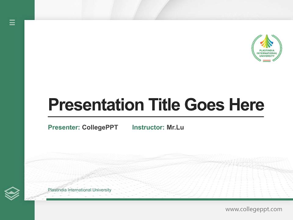 Plastindia International University Thesis Proposal/Graduation Defense PPT Template4:3 ratio PPT effect preview image5