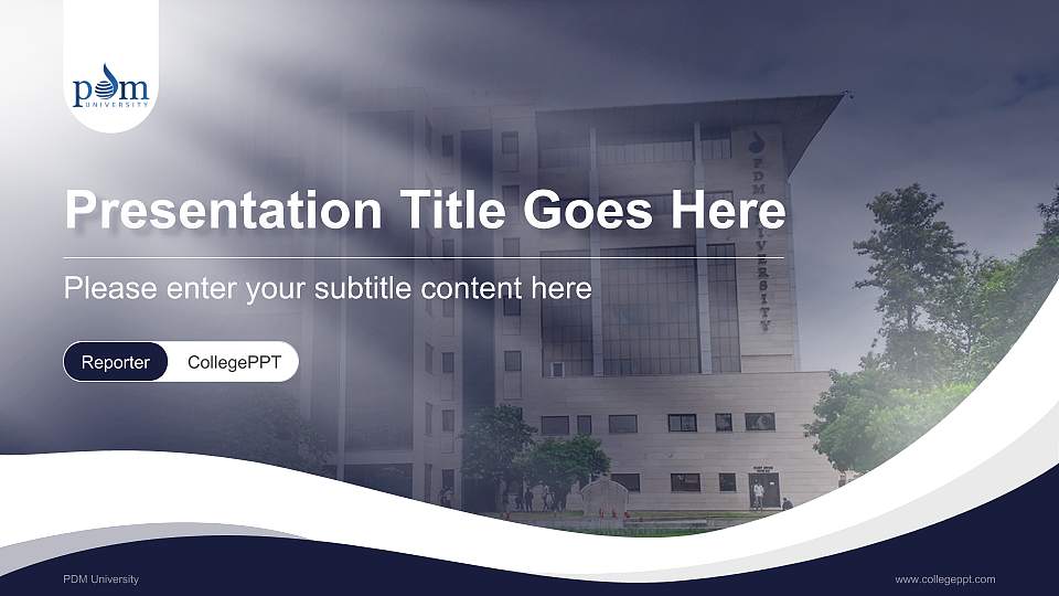 PDM University Lecture Sharing and Networking Event PPT Template16:9 ratio PPT effect preview image