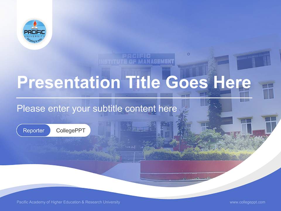 Pacific Academy of Higher Education & Research University Lecture Sharing and Networking Event PPT Template4:3 ratio PPT effect preview image4