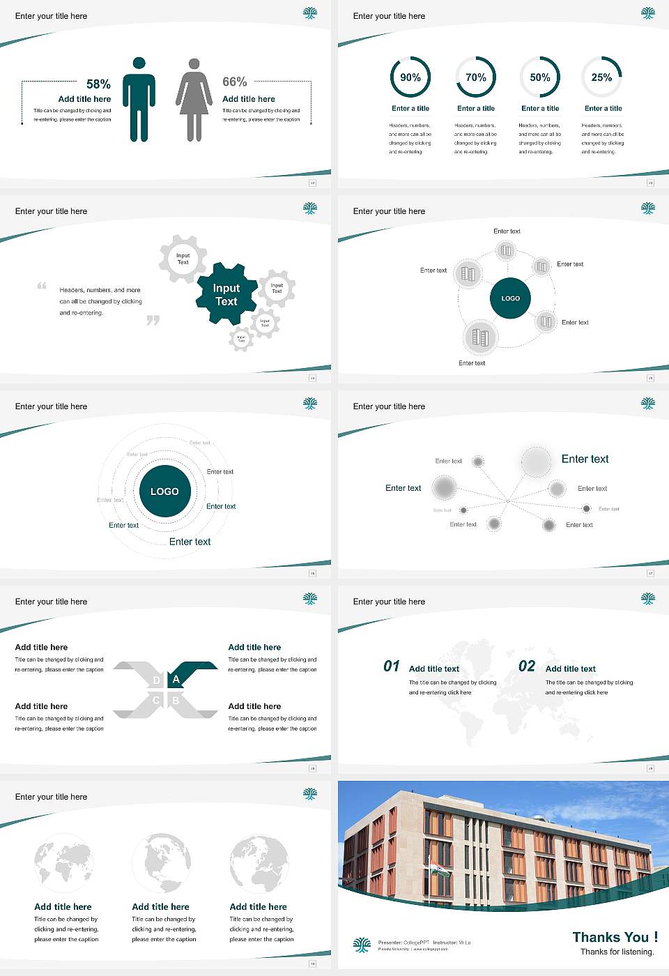 Plaksha University Course/Courseware Creation PPT Template16:9 ratio PPT effect preview image4