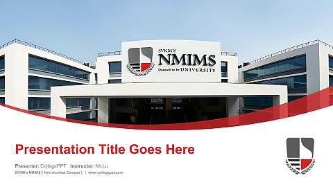SVKM’s NMIMS（Navi mumbai Campus） Course/Courseware Creation PPT Template