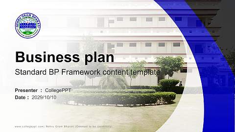 Nehru Gram Bharati (Deemed to be University) Competition/Entrepreneurship Contest PPT Template