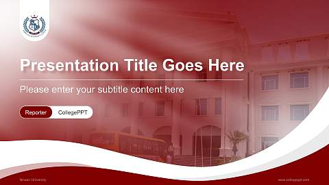 Nirwan University Lecture Sharing and Networking Event PPT Template