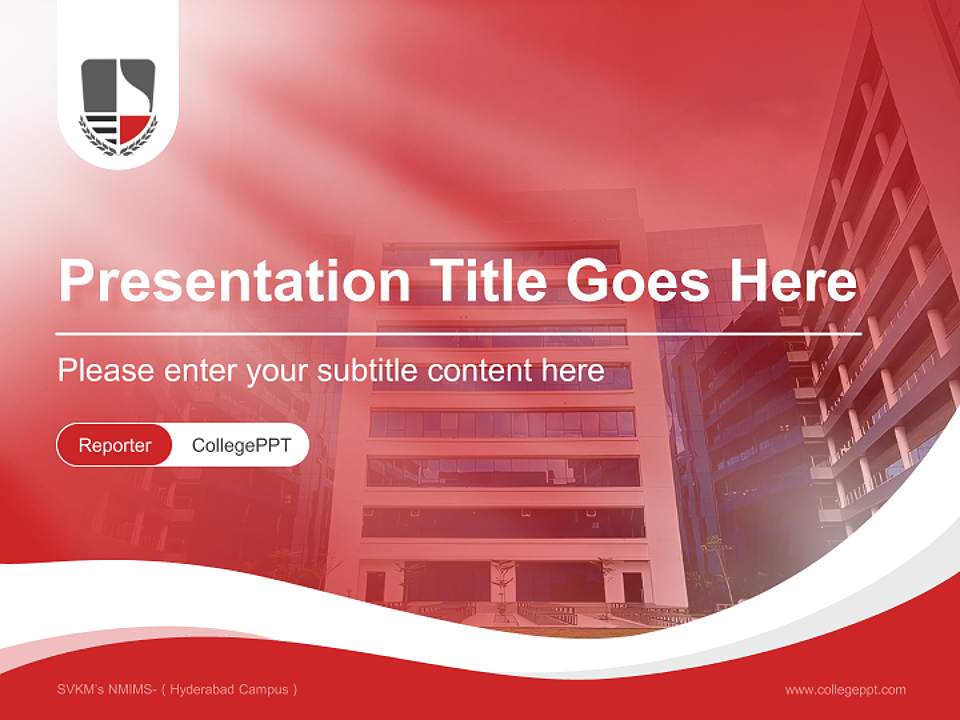 SVKM’s NMIMS-（Hyderabad Campus） Lecture Sharing and Networking Event PPT Template4:3 ratio PPT effect preview image4