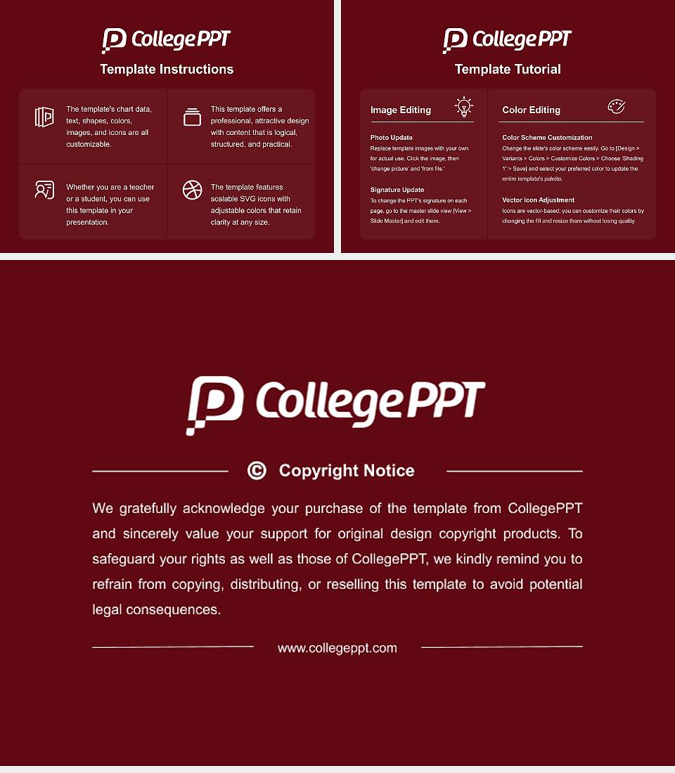 NICMAR University Course/Courseware Creation PPT Template4:3 ratio PPT effect preview image5