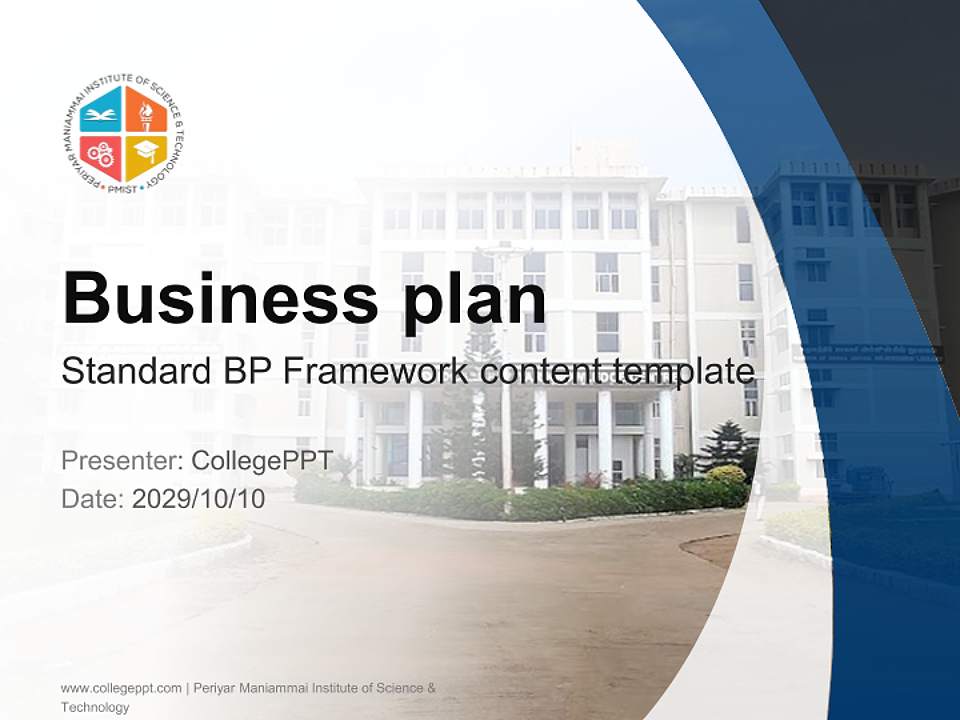 Periyar Maniammai Institute of Science & Technology Competition/Entrepreneurship Contest PPT Template4:3 ratio PPT effect preview image9