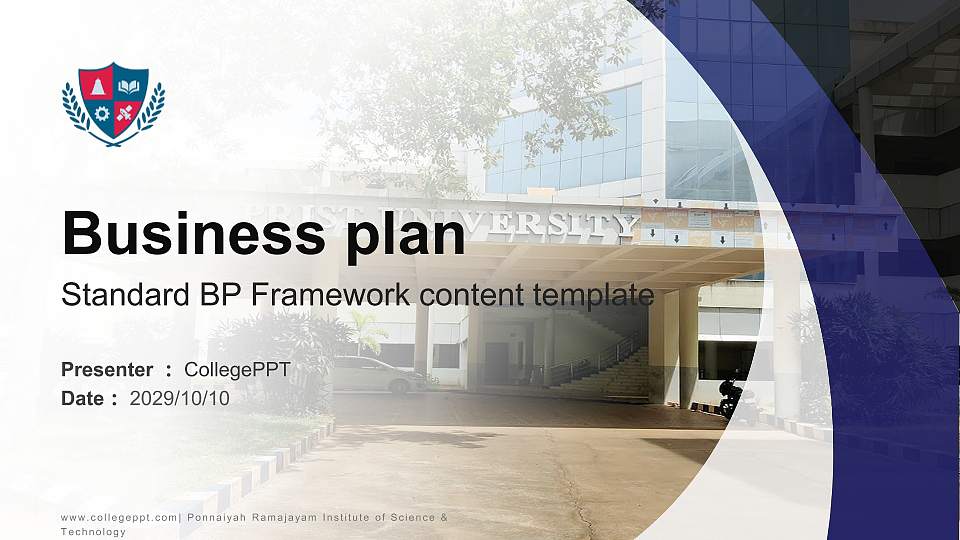 Ponnaiyah Ramajayam Institute of Science & Technology Competition/Entrepreneurship Contest PPT Template16:9 ratio PPT effect preview image